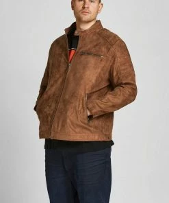 Auslauf 🌟 Jack & Jones Bikerjacke »ROCKY JACKET« bis Größe 6XL Schwarz, Cognac 🎁 -Offizieller Jones-Shop 00a81566 49e4 5d09 8ef0 47aad9dd1bd3