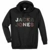 Am billigsten 👏 Jack & Jones Kapuzensweatshirt »Herren Übergrößen Jack & Jones Hoodie JCOBOOSTER schwarz Logoprint« 👍