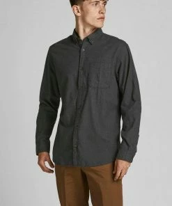 Auslauf 🎉 Jack & Jones Langarmhemd »CLASSIC HEATHER 👕 SHIRT« Bordeaux, Beige, Hellgrau-meliert, Navy 👏 -Offizieller Jones-Shop 027d4ac3 4260 5bf0 a97b 4b0c0245b61d