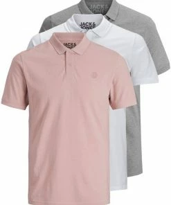 Bestpreis ✔️ Jack & Jones Poloshirt »Basic« (3-tlg., 3er Pack) slimfit / figurbetont geschnitten Mix13 (RO#ft5_slash#GR#ft5_slash#BL), Mix3 (BL#ft5_slash#WH#ft5_slash#NA), Schwarz, Mix5 (WH#ft5_slash#GR#ft5_slash#NA) ✔️ -Offizieller Jones-Shop 04140450 0ee8 5709 9d90 755de7ac10f2