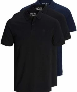 Bestpreis ✔️ Jack & Jones Poloshirt »Basic« (3-tlg., 3er Pack) slimfit / figurbetont geschnitten Mix13 (RO#ft5_slash#GR#ft5_slash#BL), Mix3 (BL#ft5_slash#WH#ft5_slash#NA), Schwarz, Mix5 (WH#ft5_slash#GR#ft5_slash#NA) ✔️ -Offizieller Jones-Shop 04a7fb93 b6ec 5258 b3b6 f18e84aecacb
