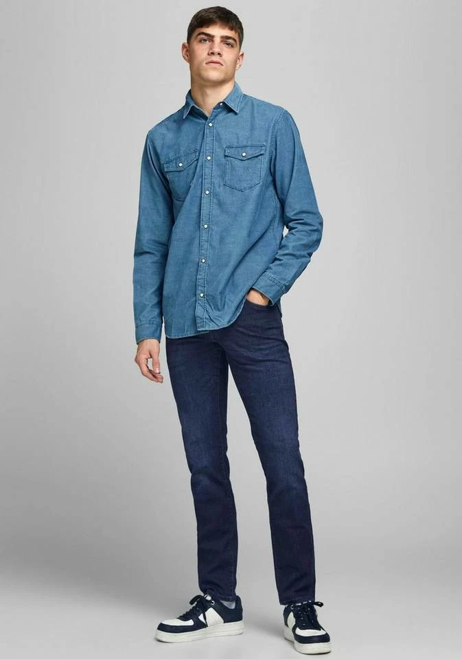 Coupon 👍 Jack & Jones Slim-fit-Jeans »Glenn Icon« Mid-blue-used, Light-blue-used, Blue-denim, Grey-denim ✨ 4 Coupon 👍 Jack & Jones Slim-fit-Jeans »Glenn Icon« Mid-blue-used, Light-blue-used, Blue-denim, Grey-denim ✨ – Bild 4