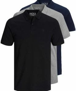 Bestpreis ✔️ Jack & Jones Poloshirt »Basic« (3-tlg., 3er Pack) slimfit / figurbetont geschnitten Mix13 (RO#ft5_slash#GR#ft5_slash#BL), Mix3 (BL#ft5_slash#WH#ft5_slash#NA), Schwarz, Mix5 (WH#ft5_slash#GR#ft5_slash#NA) ✔️ -Offizieller Jones-Shop 0a12b3f1 e9b2 514f a9c5 55e3f20ee95e