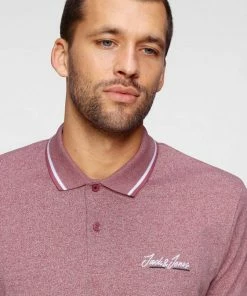 Schlussverkauf 😀 Jack & Jones Poloshirt »TONS POLO« Navy-meliert, Bordeaux-meliert, Wei&szlig;, Pfirsich-meliert 👏 -Offizieller Jones-Shop 0a6d0c51 ba71 5a16 a747 4db81ea35730