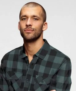 Auslauf 😀 Jack & Jones Karohemd »LOGAN 👚 SHIRT LS WORKER« wattierte Qualität Navy, Olivgrün-kariert 🛒 -Offizieller Jones-Shop 0a779429 e461 5597 a0d3 788c4139cae0