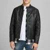 Blitzangebot 😉 Jack & Jones Bikerjacke »ROCKY JACKET« Offwhite, Black, Schwarz, Braun 🎁