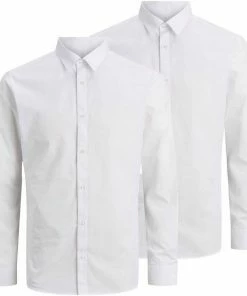 Top 10 😀 Jack & Jones Langarmhemd »JOE 👕 SHIRT LS 2 PACK« (Packung, 2er-Pack) Schwarz-wei&szlig;, Schwarz, Wei&szlig;-hellblau, Wei&szlig; ❤️ -Offizieller Jones-Shop 0d2b61cb e2a7 5251 bdde e26d4185c611