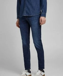 Top 10 ❤️ Jack & Jones 5-Pocket-Jeans »JJIGLENN JJFELIX AM 566« (1-tlg) Dark-blue, Unbekannt, Black-denim, Raw-denim 🎉