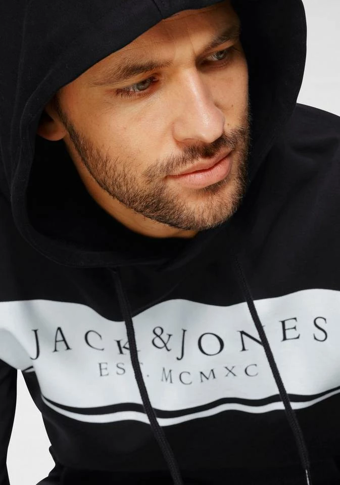 Besorgen 🌟 Jack & Jones Kapuzensweatshirt Dunkelgrau-meliert, Navy, Tanne, Weiß 🛒 4 Besorgen 🌟 Jack & Jones Kapuzensweatshirt Dunkelgrau-meliert, Navy, Tanne, Weiß 🛒 – Bild 4