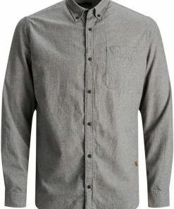 Auslauf 🎉 Jack & Jones Langarmhemd »CLASSIC HEATHER 👕 SHIRT« Bordeaux, Beige, Hellgrau-meliert, Navy 👏 -Offizieller Jones-Shop 146fa950 516b 5701 b438 e7ea49b26650