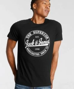 Beste Bewertungen von ⭐ Jack & Jones T-Shirt »BRAT TEE« mit Logoprint Schwarz, Beige, Graublau, Navy 🛒 -Offizieller Jones-Shop 14732c60 778b 5aef a568 46a249257810