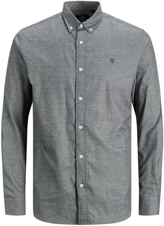 Bestes Angebot 🔥 Jack & Jones Langarmhemd »PERFECT TWIST 👚 SHIRT« Grau-meliert, Dunkelgrün, Navy ❤️ 6 Bestes Angebot 🔥 Jack & Jones Langarmhemd »PERFECT TWIST 👚 SHIRT« Grau-meliert, Dunkelgrün, Navy ❤️ – Bild 6