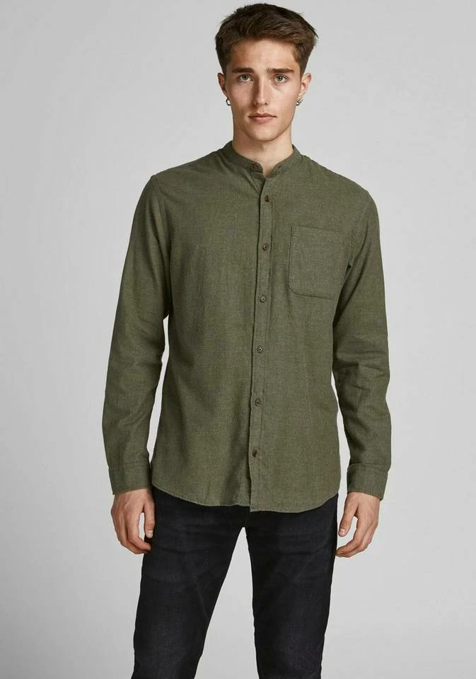 Blitzangebot 🌟 Jack & Jones Langarmhemd »BAND HEATHER 👚 SHIRT« Khaki, Olivgrün, Navy, Dunkelgrau-meliert 👏 1 Blitzangebot 🌟 Jack & Jones Langarmhemd »BAND HEATHER 👚 SHIRT« Khaki, Olivgrün, Navy, Dunkelgrau-meliert 👏