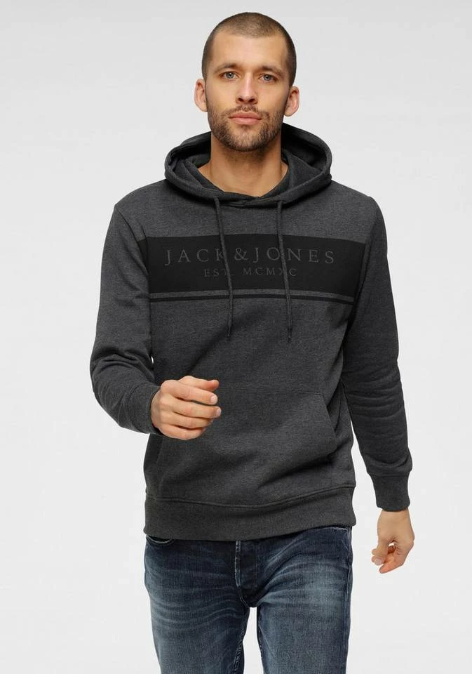 Besorgen 🌟 Jack & Jones Kapuzensweatshirt Dunkelgrau-meliert, Navy, Tanne, Weiß 🛒 9 Besorgen 🌟 Jack & Jones Kapuzensweatshirt Dunkelgrau-meliert, Navy, Tanne, Weiß 🛒 – Bild 9