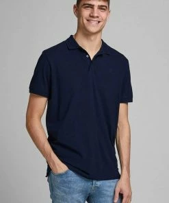 Auslauf ⭐ Jack & Jones Poloshirt »Logo Polo« Graugrün, Navy, White, Schwarz 😉