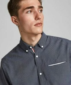 Aktion 🧨 Jack & Jones Langarmhemd »THOMAS DETAIL 👚 SHIRT« Navy, Dark-Navy, Dunkelblau, Dark Navy 12181541 ✨ -Offizieller Jones-Shop 1ea0f45b e14b 5fb4 ac6c f06cb4c41cbc
