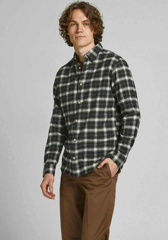 Neu 🔥 Jack & Jones Karohemd »PLAIN JAN 👚 SHIRT« Blau-kariert, Olivgrün, Bordeaux 🎁 5 Neu 🔥 Jack & Jones Karohemd »PLAIN JAN 👚 SHIRT« Blau-kariert, Olivgrün, Bordeaux 🎁 – Bild 5