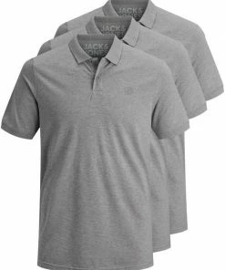 Bestpreis ✔️ Jack & Jones Poloshirt »Basic« (3-tlg., 3er Pack) slimfit / figurbetont geschnitten Mix13 (RO#ft5_slash#GR#ft5_slash#BL), Mix3 (BL#ft5_slash#WH#ft5_slash#NA), Schwarz, Mix5 (WH#ft5_slash#GR#ft5_slash#NA) ✔️ -Offizieller Jones-Shop 1f57a81e 3f3d 514a 9bee b8cbf5345dc5