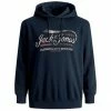 Schlussverkauf 🔥 Jack & Jones Kapuzensweatshirt »Übergrößen Jack&Jones Hoodie JPRBLUBOOSTER navy Vintageprint« 😀