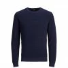 Am billigsten 🔔 Jack & Jones Strickpullover Oatmeal#ft5_slash#Melange, Maritime Blue#ft5_slash#M 👍
