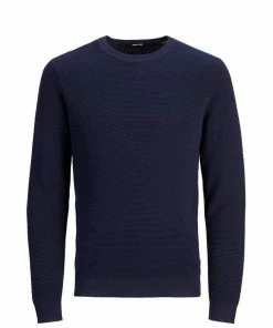 Am billigsten 🔔 Jack & Jones Strickpullover Oatmeal#ft5_slash#Melange, Maritime Blue#ft5_slash#M 👍