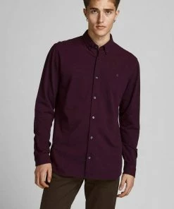 Großhandel ⭐ Jack & Jones Langarmhemd »PIQUE 👚 SHIRT« Navy, Bordeaux, Weiß, Hellblau 🎉 -Offizieller Jones-Shop 2159d551 aac6 5760 8ffe af4e20113273