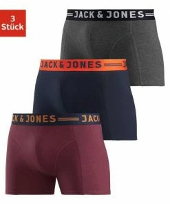 Coupon ❤️ Jack & Jones Boxer »JAC Lichfield Trunks« (3 Stück) mit kontrastfarbigem Bund 💯