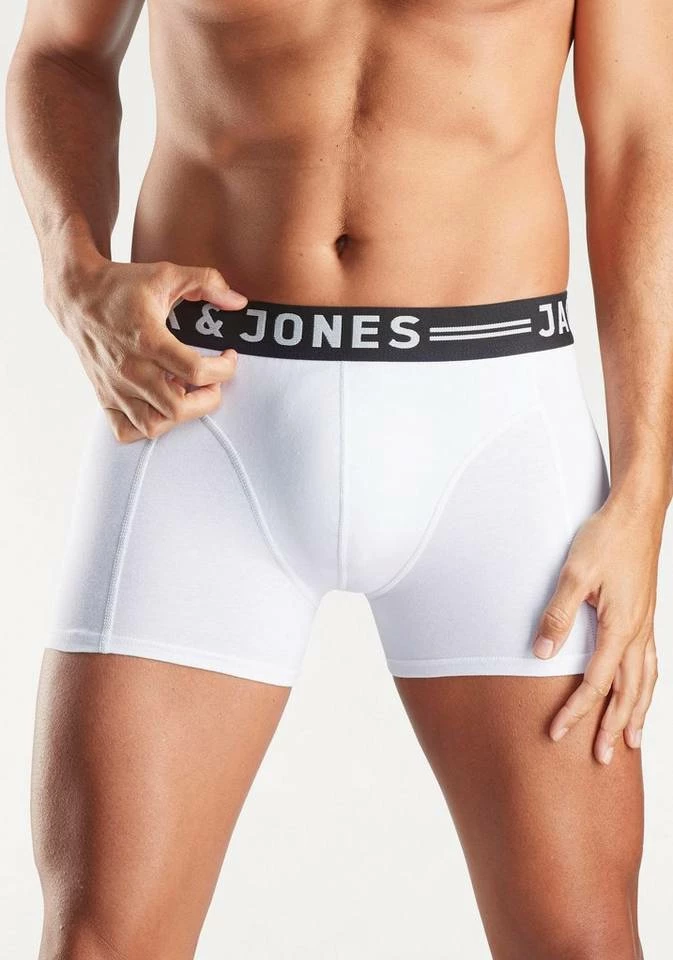 Neu ✨ Jack & Jones Boxer »Sense Trunks« (3 Stück) Schwarz | weiß | grau-meliert, White, Black, Schwarz 🥰 3 Neu ✨ Jack & Jones Boxer »Sense Trunks« (3 Stück) Schwarz | weiß | grau-meliert, White, Black, Schwarz 🥰 – Bild 3