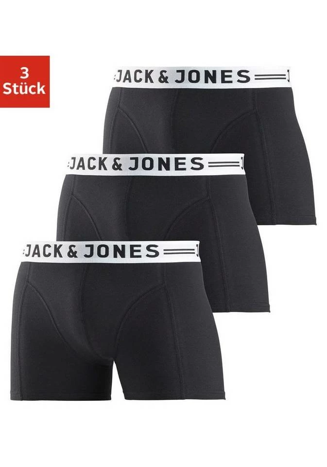 Neu ✨ Jack & Jones Boxer »Sense Trunks« (3 Stück) Schwarz | weiß | grau-meliert, White, Black, Schwarz 🥰 9 Neu ✨ Jack & Jones Boxer »Sense Trunks« (3 Stück) Schwarz | weiß | grau-meliert, White, Black, Schwarz 🥰 – Bild 9