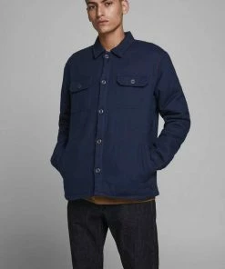 Auslauf 😀 Jack & Jones Karohemd »LOGAN 👚 SHIRT LS WORKER« wattierte Qualität Navy, Olivgrün-kariert 🛒 -Offizieller Jones-Shop 23e3d7b0 9c15 566c 9755 80c24105e1b7
