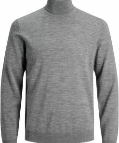 Billig 😉 Jack & Jones Rollkragenpullover »MARK MERINO ROLL NECK« Grau-meliert, Schwarz 🥰 -Offizieller Jones-Shop 251680ff 66cc 5ba6 8a14 cf1ace098e6d