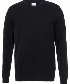 Am billigsten 😉 Jack & Jones V-Ausschnitt-Pullover »JJEBASIC KNIT V-NECK« Navy Blazer Jet, Dark Grey Melange, Black, Navy Blazer 🎉 -Offizieller Jones-Shop 26855755