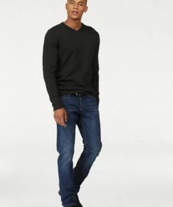 Am billigsten 😉 Jack & Jones V-Ausschnitt-Pullover »JJEBASIC KNIT V-NECK« Navy Blazer Jet, Dark Grey Melange, Black, Navy Blazer 🎉 -Offizieller Jones-Shop 26943238