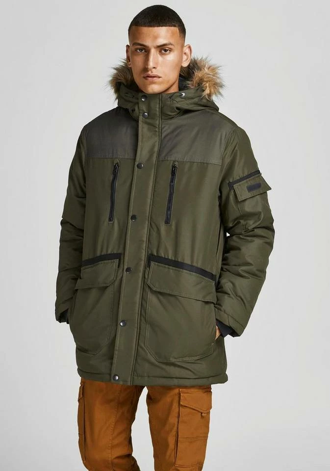 Billig 🥰 Jack & Jones Parka »GLOBE PARKA« Hellgrau-meliert, Olivgrün, Navy, Schwarz 😀 9 Billig 🥰 Jack & Jones Parka »GLOBE PARKA« Hellgrau-meliert, Olivgrün, Navy, Schwarz 😀 – Bild 9