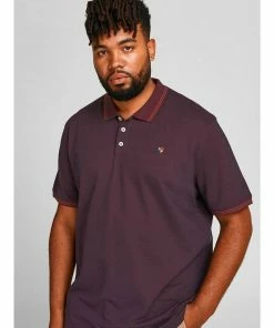 Brandneu 🤩 Jack & Jones Poloshirt »Große Größen Poloshirt pflaume melange Jack & Jones« 🎉 -Offizieller Jones-Shop 2921d2e9 eec1 5a7f b8a0 3e5e65731a17