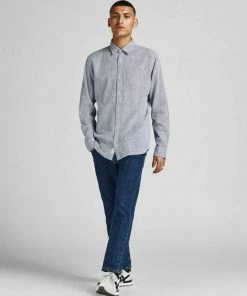 Budget 🛒 Jack & Jones Langarmhemd »Blu Seattle« 🧨 -Offizieller Jones-Shop 292a87cd 1e0b 573f 866e 7f50a01aee67
