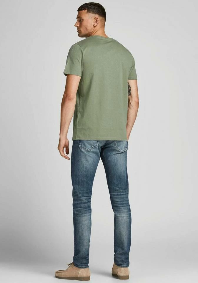 Schlussverkauf ⌛ Jack & Jones T-Shirt »KIMBEL TEE BIG CREW NECK« Navy, Olivgrün, Weiß, Hellgrau-meliert 👍 2 Schlussverkauf ⌛ Jack & Jones T-Shirt »KIMBEL TEE BIG CREW NECK« Navy, Olivgrün, Weiß, Hellgrau-meliert 👍 – Bild 2