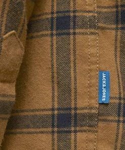 Schlussverkauf 🎁 Jack & Jones Langarmhemd »JACK & JONES Herren Flanell-Hemd Karo-Hemd Jan 👚 Shirt Longsleeve Freizeit-Hemd Hellbraun/Schwarz« ⌛ -Offizieller Jones-Shop 29c4f328 219a 585a 9a9b 89fe5ee9f0de