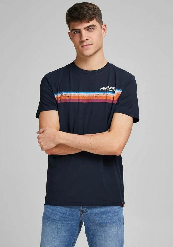 Großhandel ✨ Jack & Jones T-Shirt »TYLER TEE« White, Navy, Olivgrün, Rot-meliert 🌟 10 Großhandel ✨ Jack & Jones T-Shirt »TYLER TEE« White, Navy, Olivgrün, Rot-meliert 🌟 – Bild 10