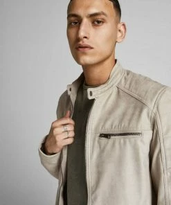 Großhandel 🤩 Jack & Jones Lederjacke »3930« (1-St) Kunstleder Jacke Biker Blouson Bomberjacke JJEROCKY Übergangsjacke Hellgrün, Beige, Hellbraun, Schwarz-2 🔔 -Offizieller Jones-Shop 2b02a18f 540f 59e4 8d84 04e874ee6ed5
