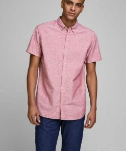 Rabatt 🧨 Jack & Jones Leinenhemd »SUMMER 👚 SHIRT« Marine, Apricot, Weiß, Light-blue 😉