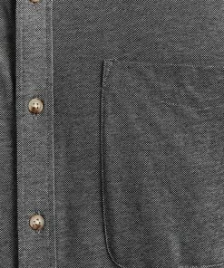 Auslauf ⭐ Jack & Jones Langarmhemd »PIQUE MELANGE 👕 SHIRT« bis Größe 6XL Navy, Hellgrau-meliert 🌟 -Offizieller Jones-Shop 2f14f111 08e8 5430 b53f beb3b92a1105