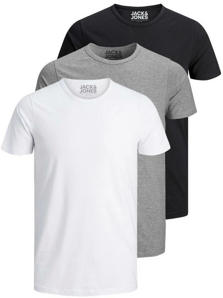 Bestes Angebot ✨ Jack & Jones T-Shirt »Basic O-Neck« (3-tlg., 3er Pack) etwas länger geschnitten, nicht zu kurz Schwarz, MIX 5(WH#ft5_slash#WH#ft5_slash#BL), Mix 2 (BL#ft5_slash#BL#ft5_slash#WH), Mix 2 (BL#ft5_slash#WH#ft5_slash#GR) ✨ 18 Bestes Angebot ✨ Jack & Jones T-Shirt »Basic O-Neck« (3-tlg., 3er Pack) etwas länger geschnitten, nicht zu kurz Schwarz, MIX 5(WH#ft5_slash#WH#ft5_slash#BL), Mix 2 (BL#ft5_slash#BL#ft5_slash#WH), Mix 2 (BL#ft5_slash#WH#ft5_slash#GR) ✨ – Bild 18