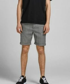 Blitzangebot 👏 Jack & Jones Chinoshorts »CONNOR« (1-tlg) Navy Blazer, Black Yellow Check, Grey Melange 🌟