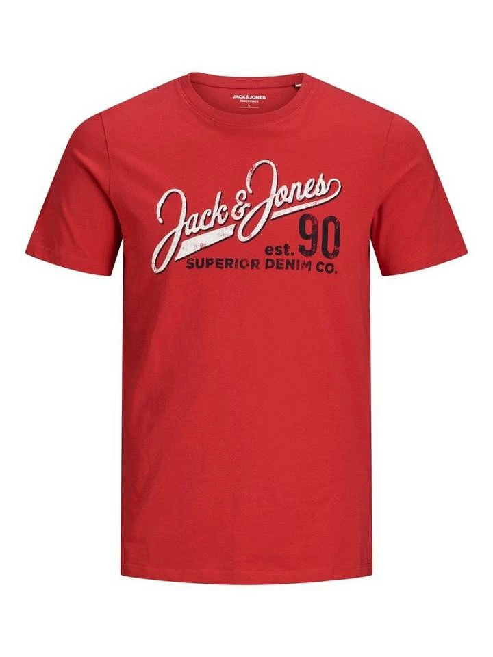 Auslauf 👏 Jack & Jones T-Shirt »LOGO TEE 2 COL« (1-tlg) Hawaiian Sunset, Offwhite, True Red, Navy 🌟 4 Auslauf 👏 Jack & Jones T-Shirt »LOGO TEE 2 COL« (1-tlg) Hawaiian Sunset, Offwhite, True Red, Navy 🌟 – Bild 4