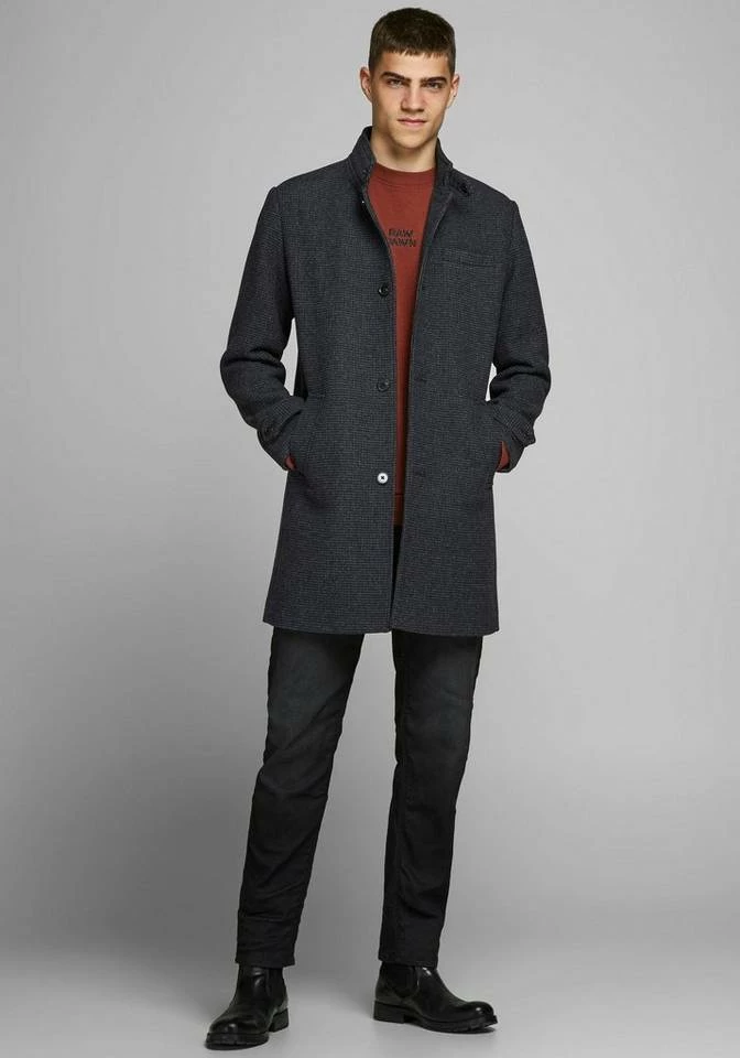 Budget ✔️ Jack & Jones Wollmantel »BLAMELTON WOOL 🧥 COAT« Khaki, Schwarz, Hellgrau, Grau 🤩 5 Budget ✔️ Jack & Jones Wollmantel »BLAMELTON WOOL 🧥 COAT« Khaki, Schwarz, Hellgrau, Grau 🤩 – Bild 5