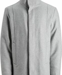 Bestpreis ✨ Jack & Jones Wolljacke »DUNHAM WOOL JACKET« Hellgrau, Dunkelgrau, Schwarz 🎁