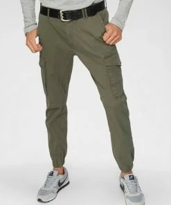 Billig 👏 Jack & Jones Cargohose »PAUL FLAKE« OLIVE NIGHT, Hellbeige, Dunkelbeige, Navy 👍 -Offizieller Jones-Shop 34699213