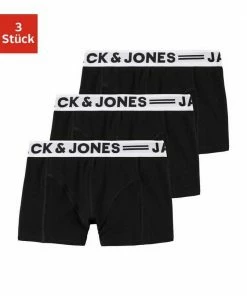 Bestpreis ⭐ Jack & Jones Boxer (3 Stück) Mix, Schwarz, Schwarz | grau-meliert | weiß, Black #ft5_slash# Black 😀