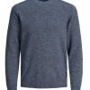 Coupon ✔️ Jack & Jones Rundhalspullover »JACK & JONES Herren Strick-Pullover Winter-Pulli Melin Knit Crew Neck Sweater Navy« 💯